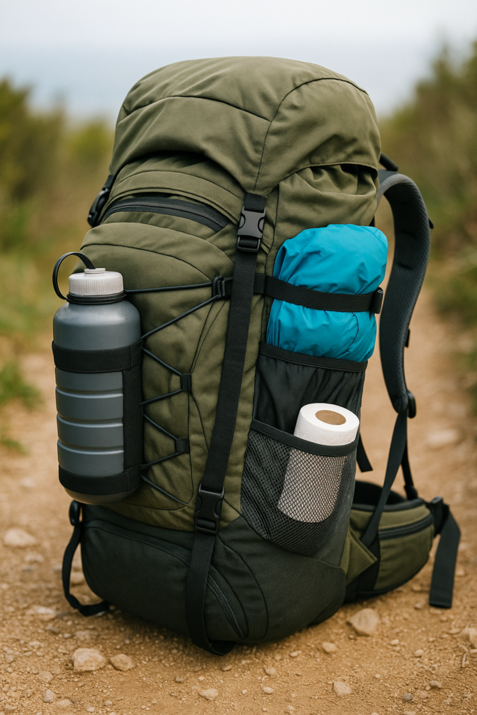 Manage Extra Items and Straps - How to Pack a Rucksack
