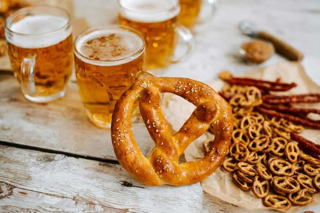 beer mugs, normal beer - oktoberfest